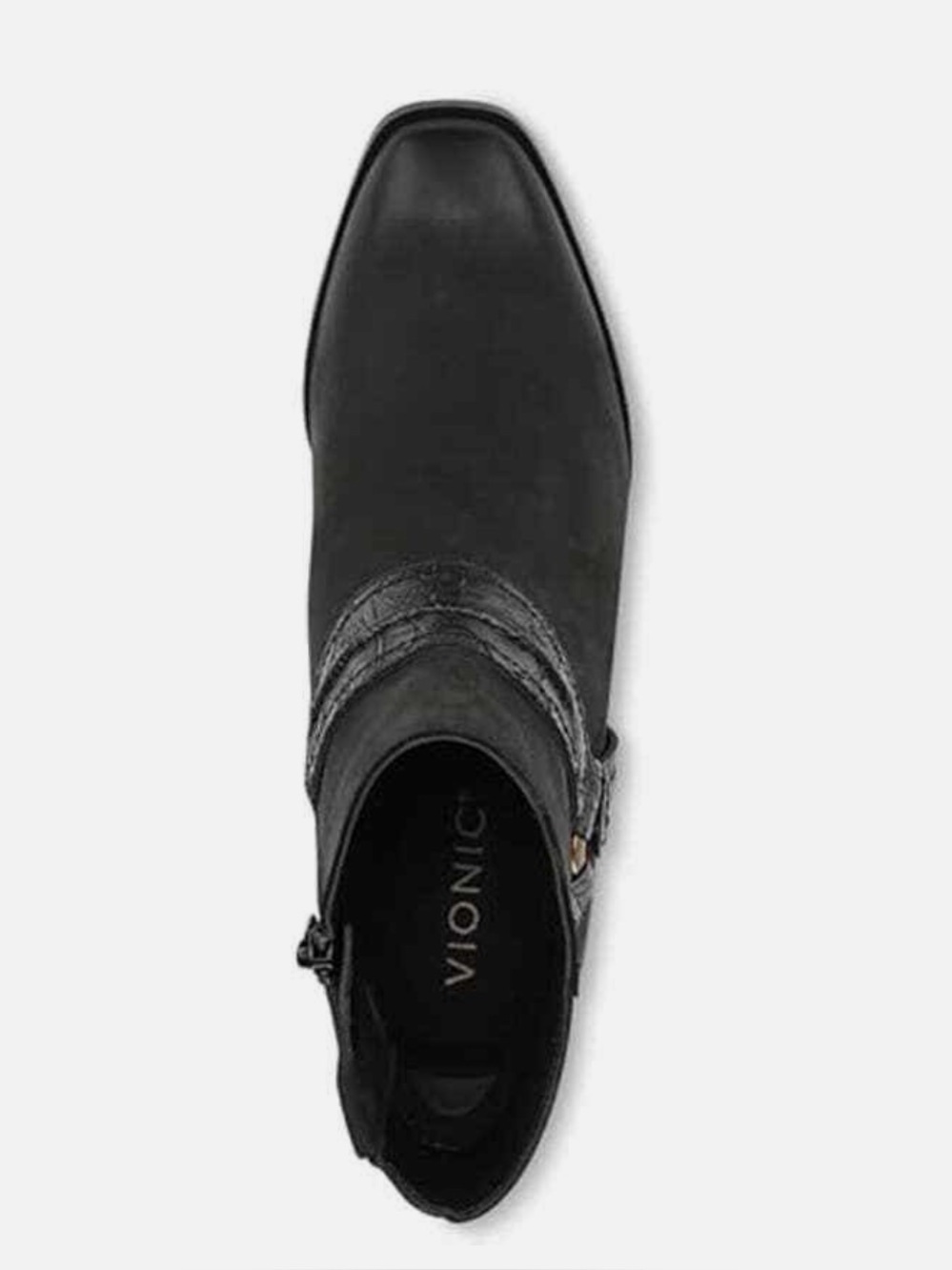 Vionic Carnelia Water Repellent Ankle Boots 7.5 black nubuck leather - Picture 3 of 14